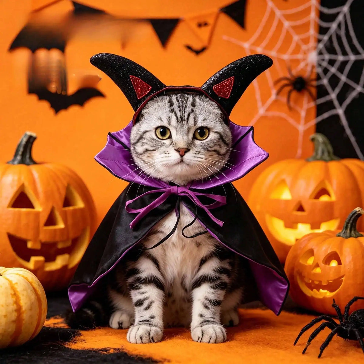 Halloween Funny Bat Pet Cloak Costume for Cats and Dogs