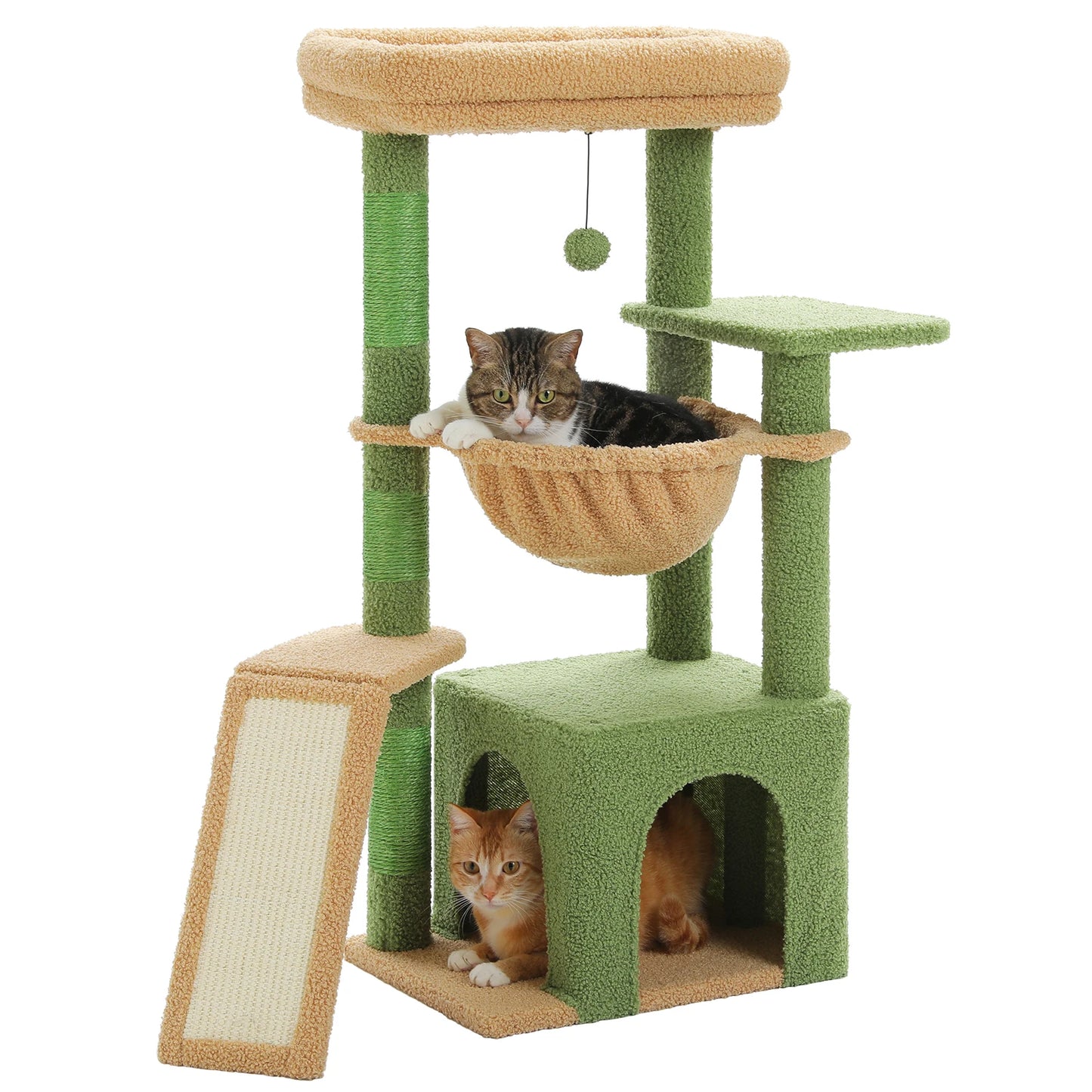 PEQULTICN Cat Tree Tower With Sisal Scratching Post