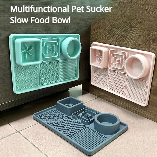 Dog Licking Pad Slow Feeding Bowl Food Grade Silicone Mat