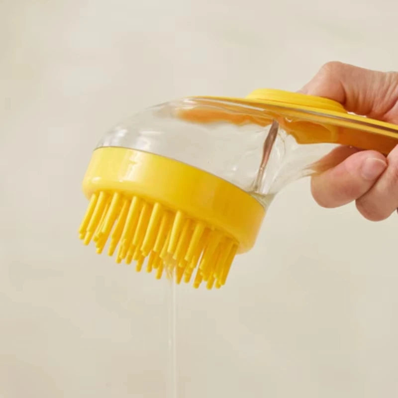 Pet Bathing Brush Silicone Massager For Dogs And Cats