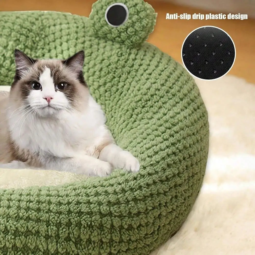 Breathable Plush Dog Bed Open Design Cozy Premium Pet Nest