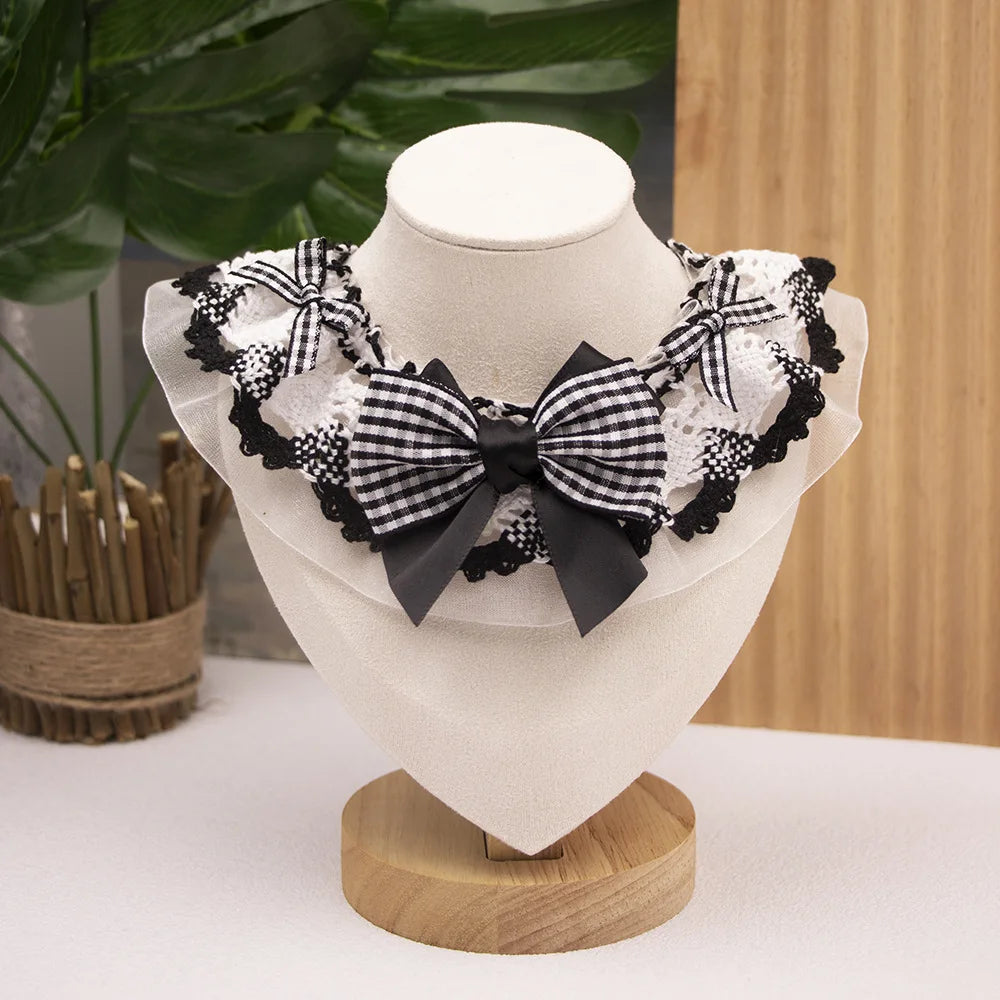 Pet Lace Bow Water Scarf For Cats And Elegant Dogs