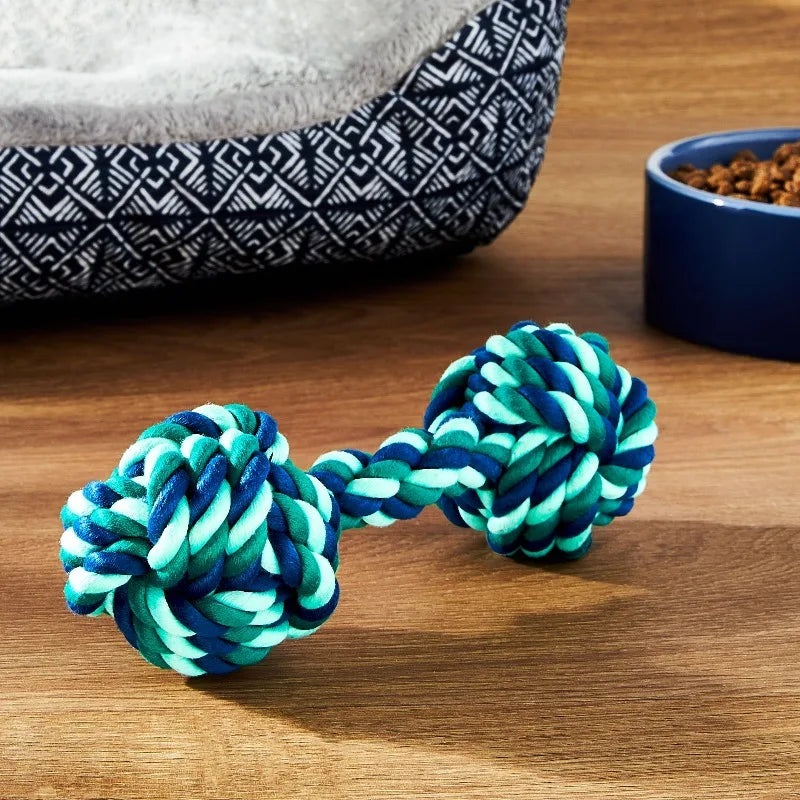 Two Knot Rope Dog Chew Toy for Interactive Playtime
