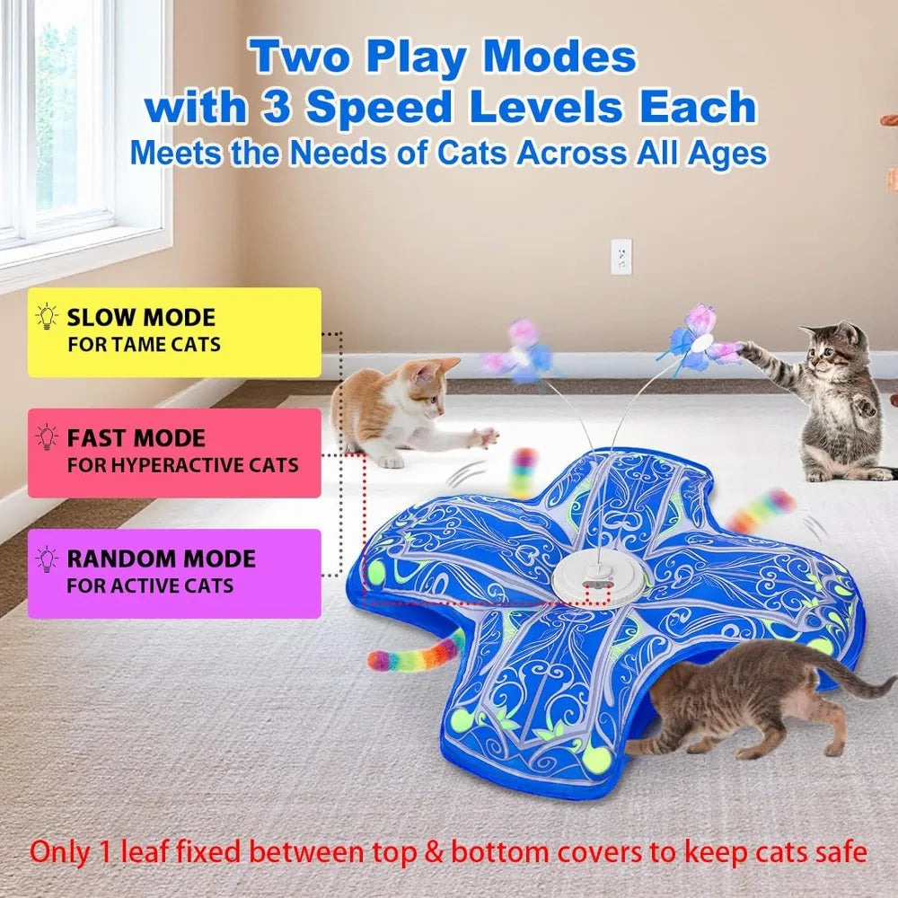 NBVCX Rechargeable Touch Activated Hide And Seek Cat Toy