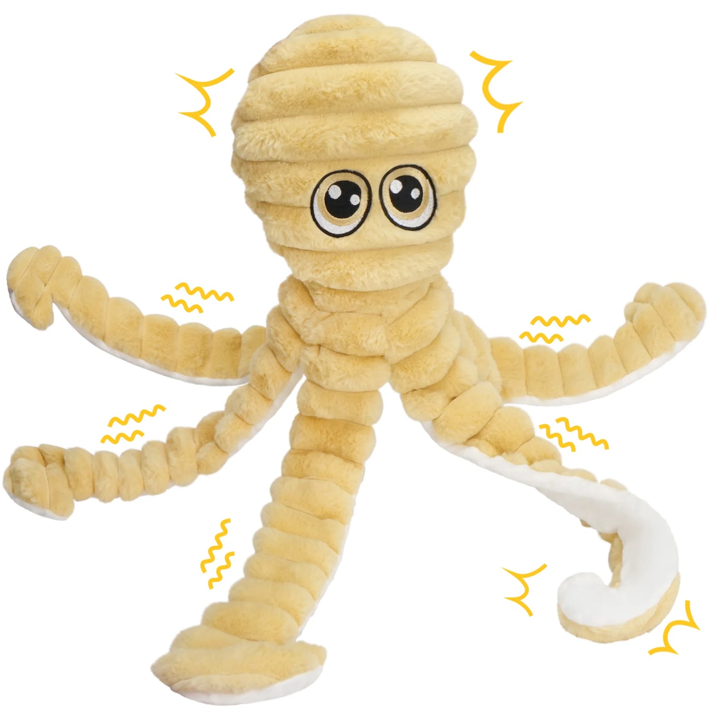 Octopus Design Plush Squeaky Dog Chew Toy for Dogs