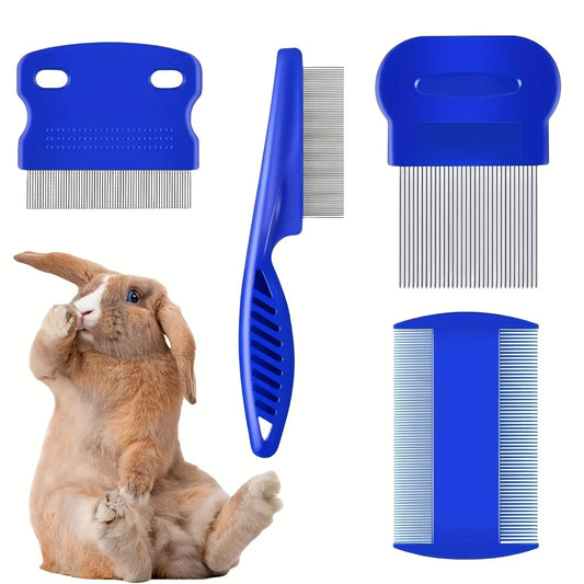 Stainless Steel Flea and Lice Comb for Dogs Cats Rabbits
