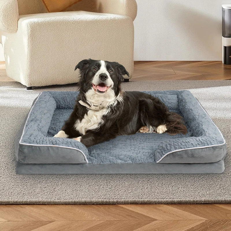 NONECN Dog Sofa Bed With Anti Slip Bottom Removable Cover