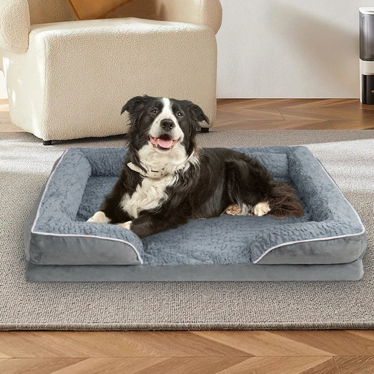 NONECN Dog Sofa Bed With Anti Slip Bottom Removable Cover