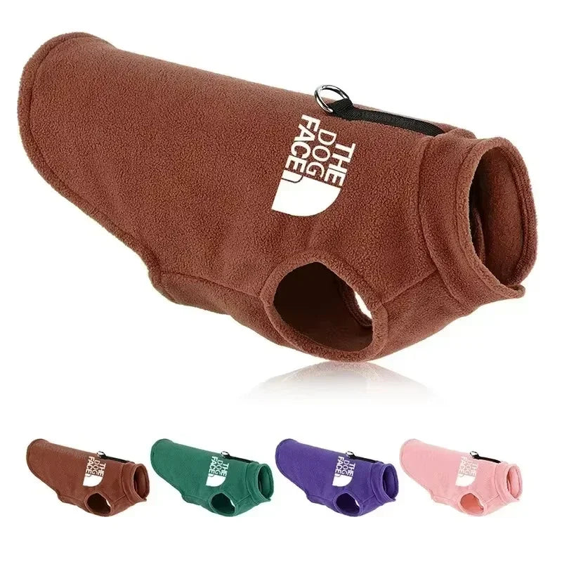 NONECN Fleece Dog Sweater Autumn Winter Coat for Small Breeds