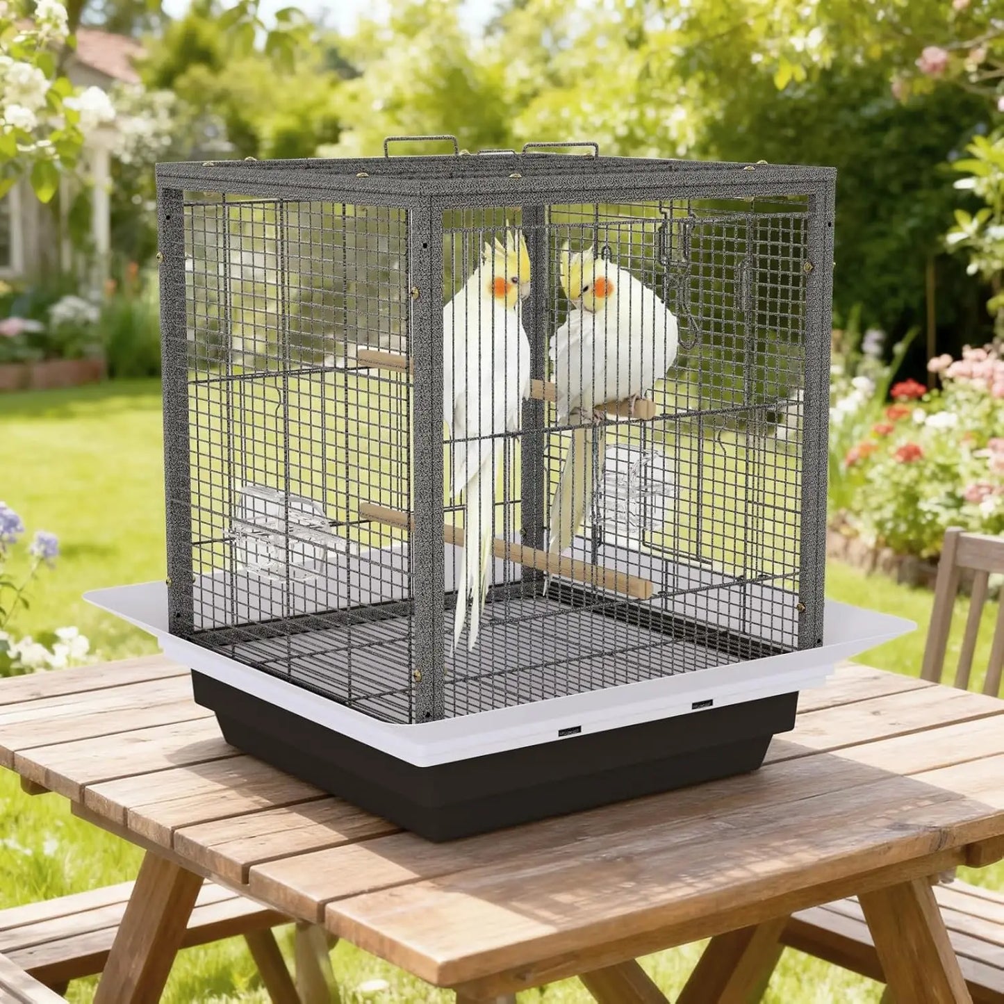 Acekool Small Bird Cage Travel Carrier For Parakeets