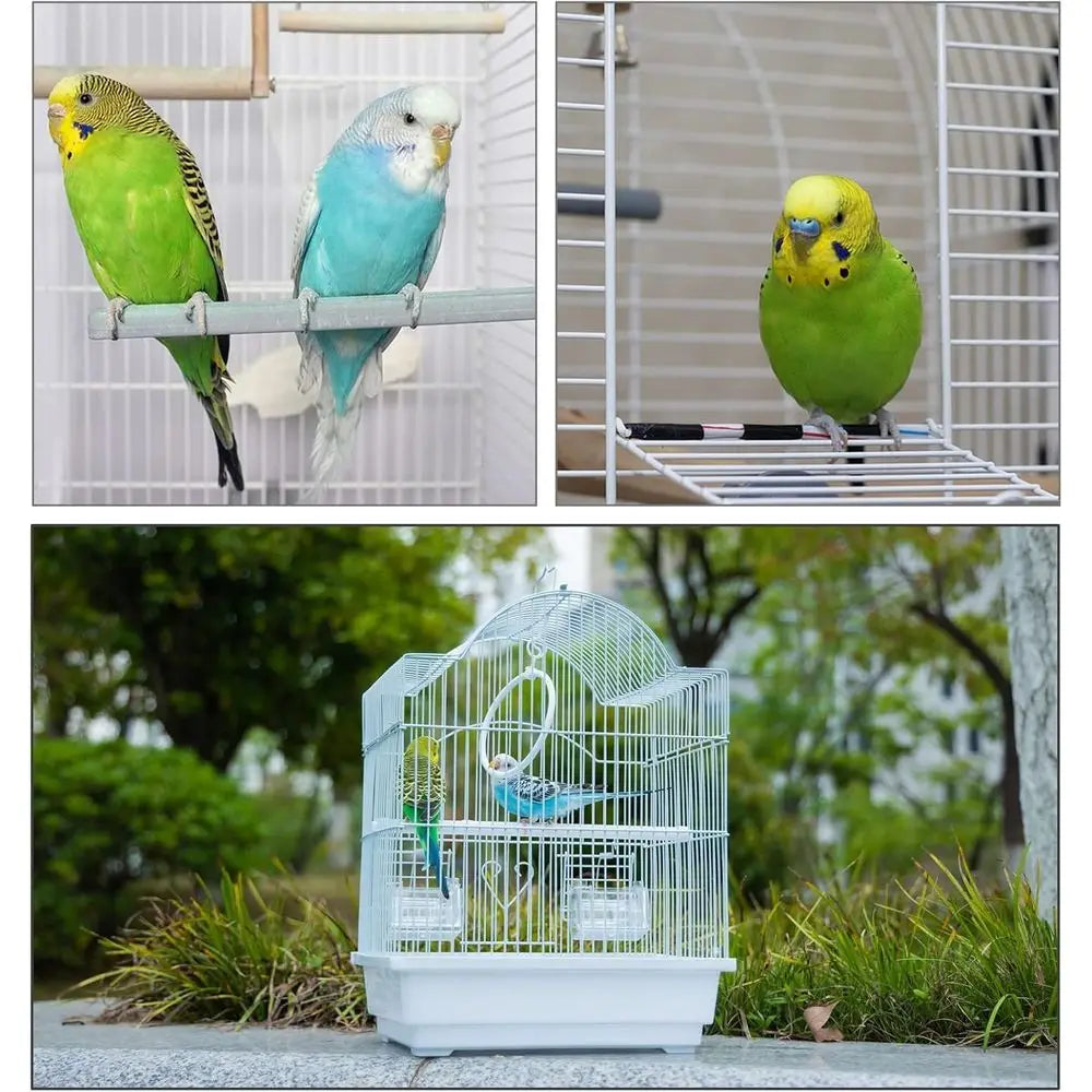 Portable Bird Cage Kit For Small Birds With Accessories