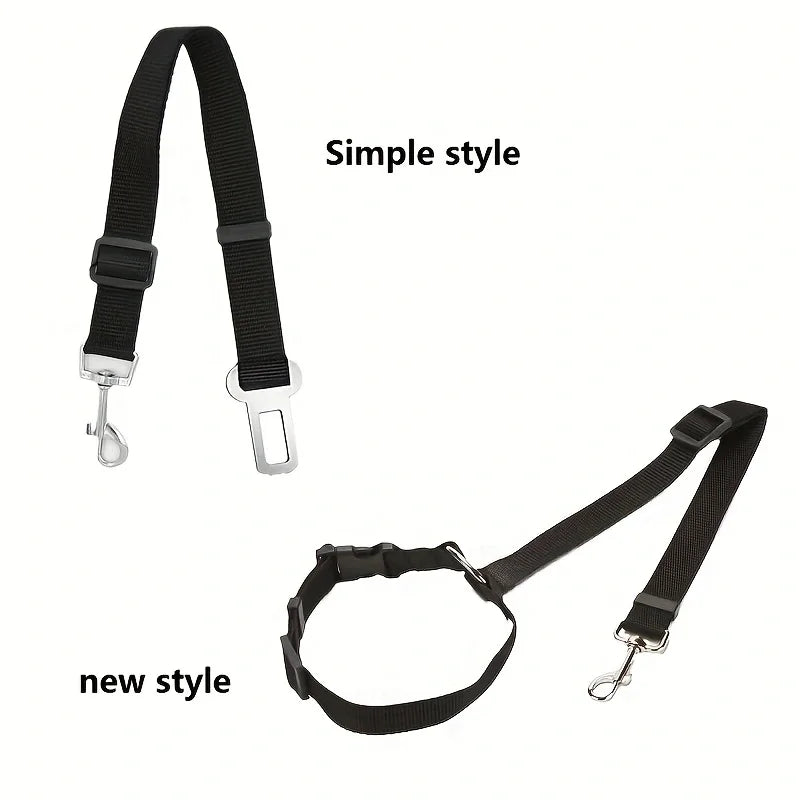 Two-in-One Pet Car Seat Belt Nylon Leash and Harness