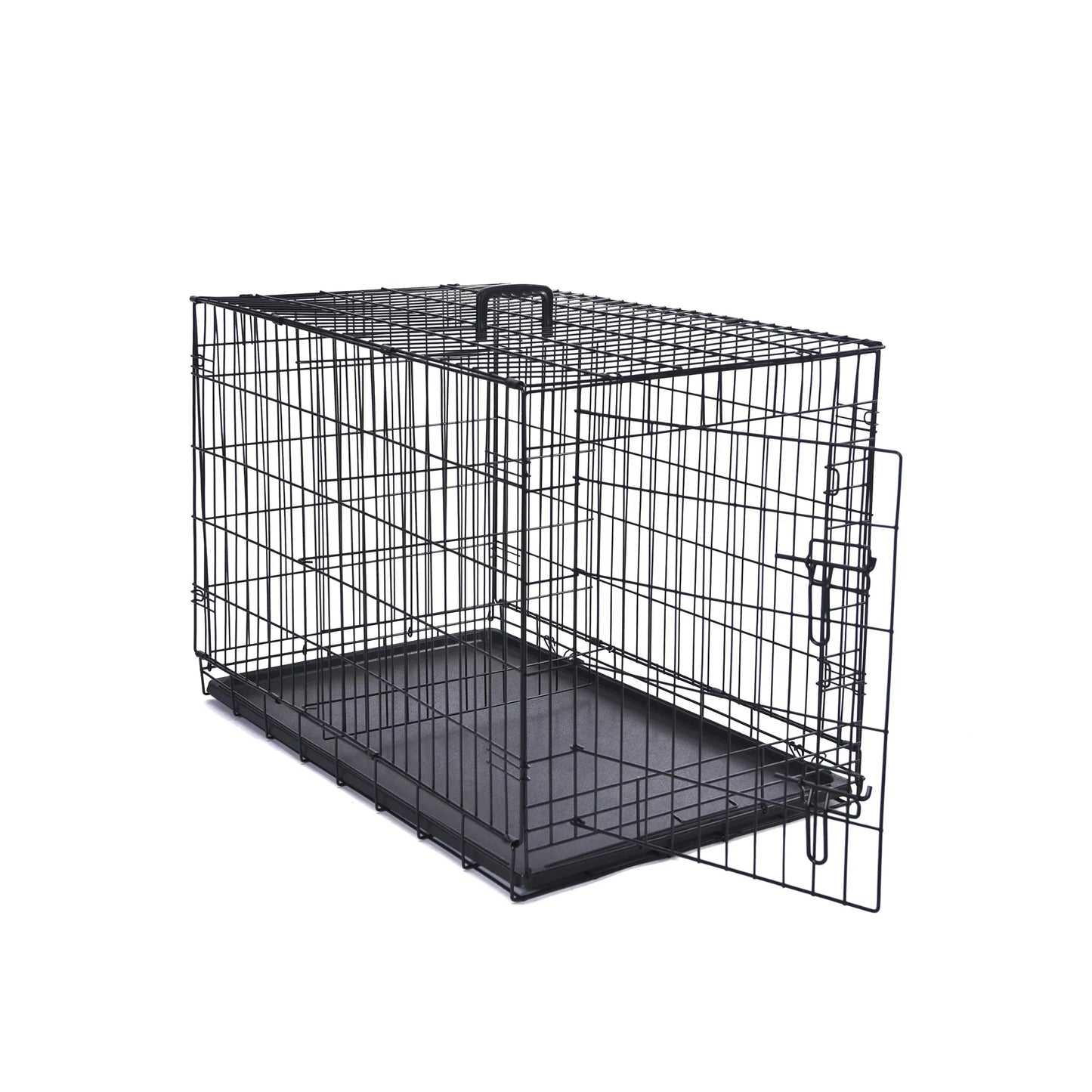 Foldable Metal Wire Dog Crate Kennel Portable Tray Divider