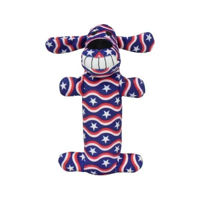 Interactive Dog Toy Loofa Americana Stars Stripes 2 Pack