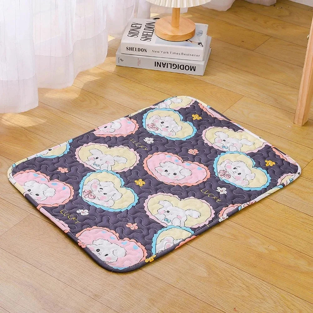 Ice Silk Cooling Pet Bed Mat Moistureproof Breathable