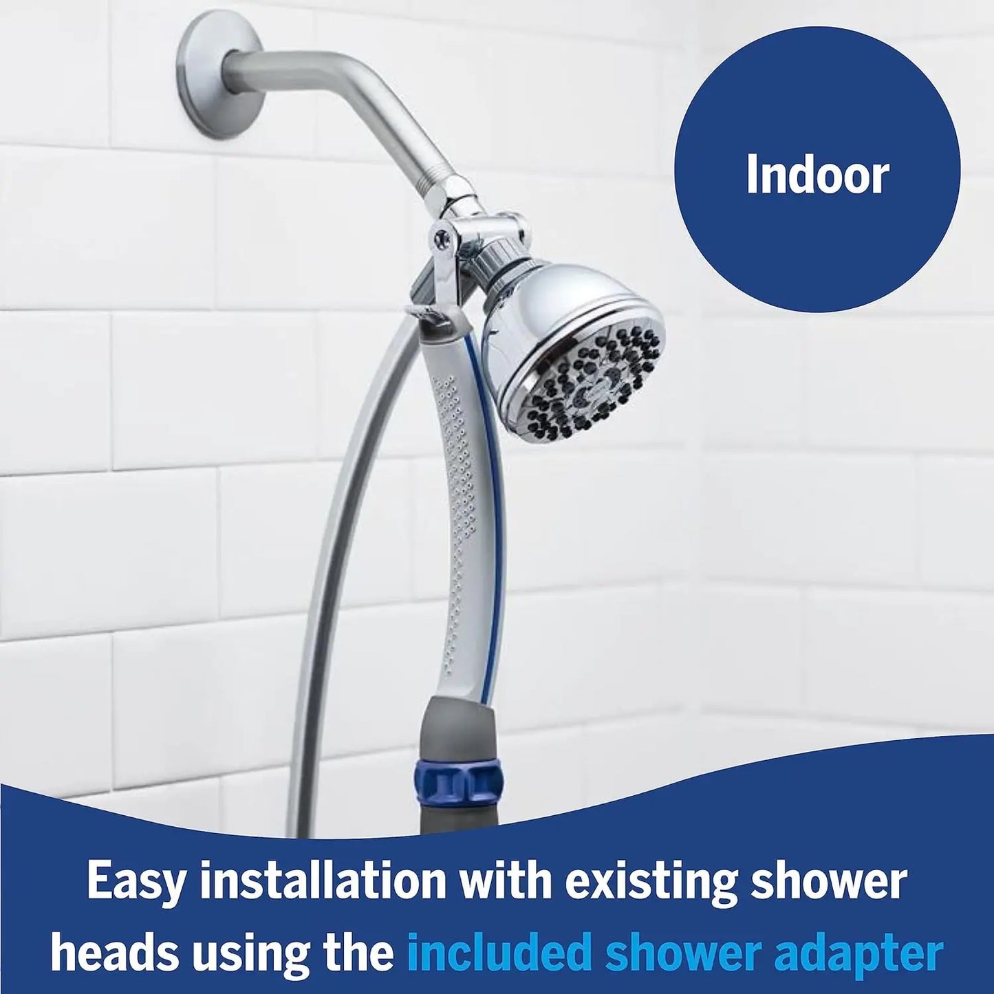 Pet Shower Wand For Fast Dog Bathing Indoor Outdoor Use