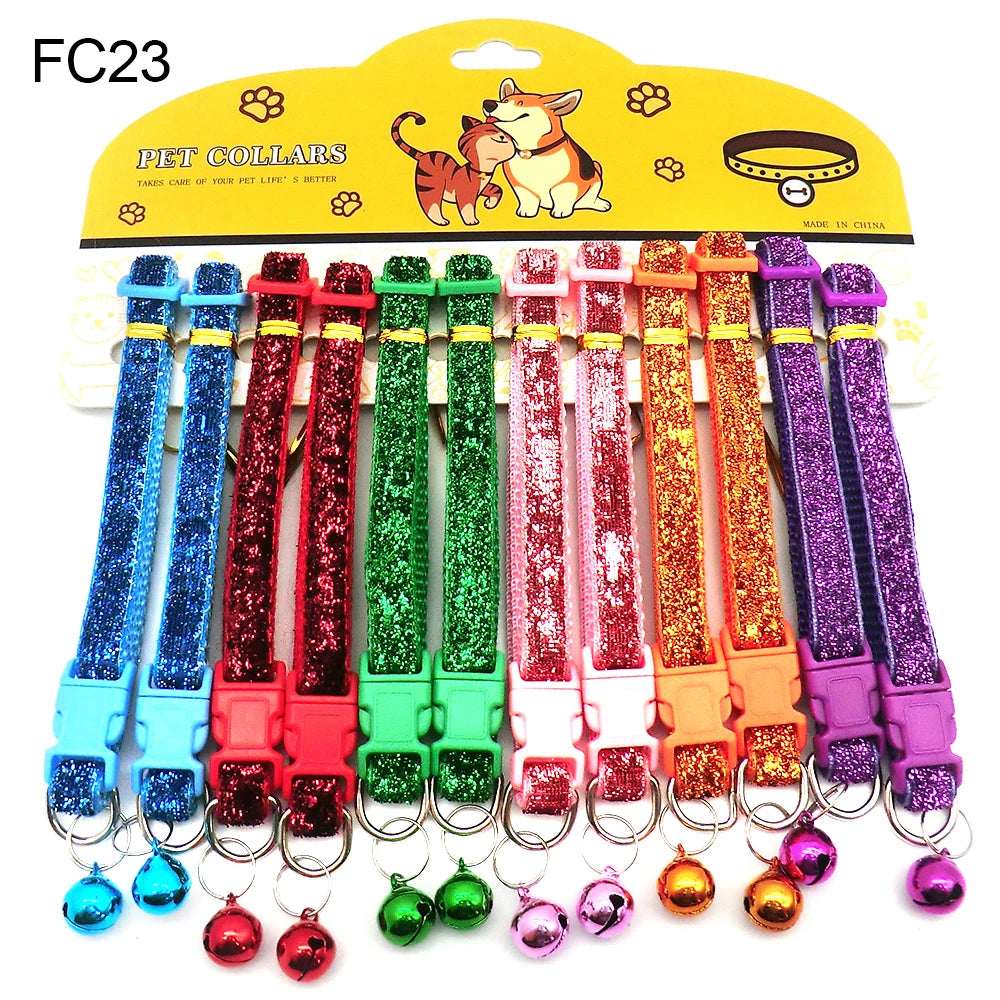 Wholesale Anti Lost Nylon Dog Collars With Bells For Pets