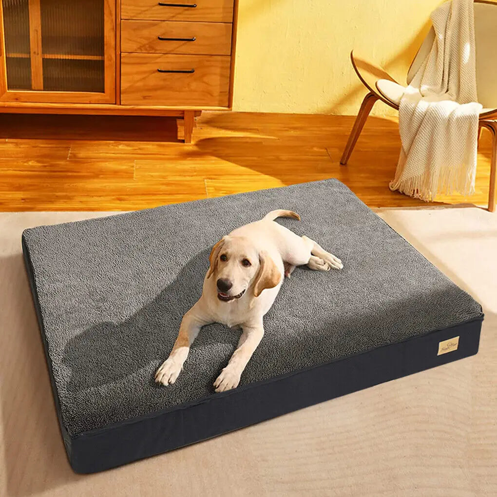 NONECN Memory Foam Dog Bed Orthopedic Mat With Removable Cover
