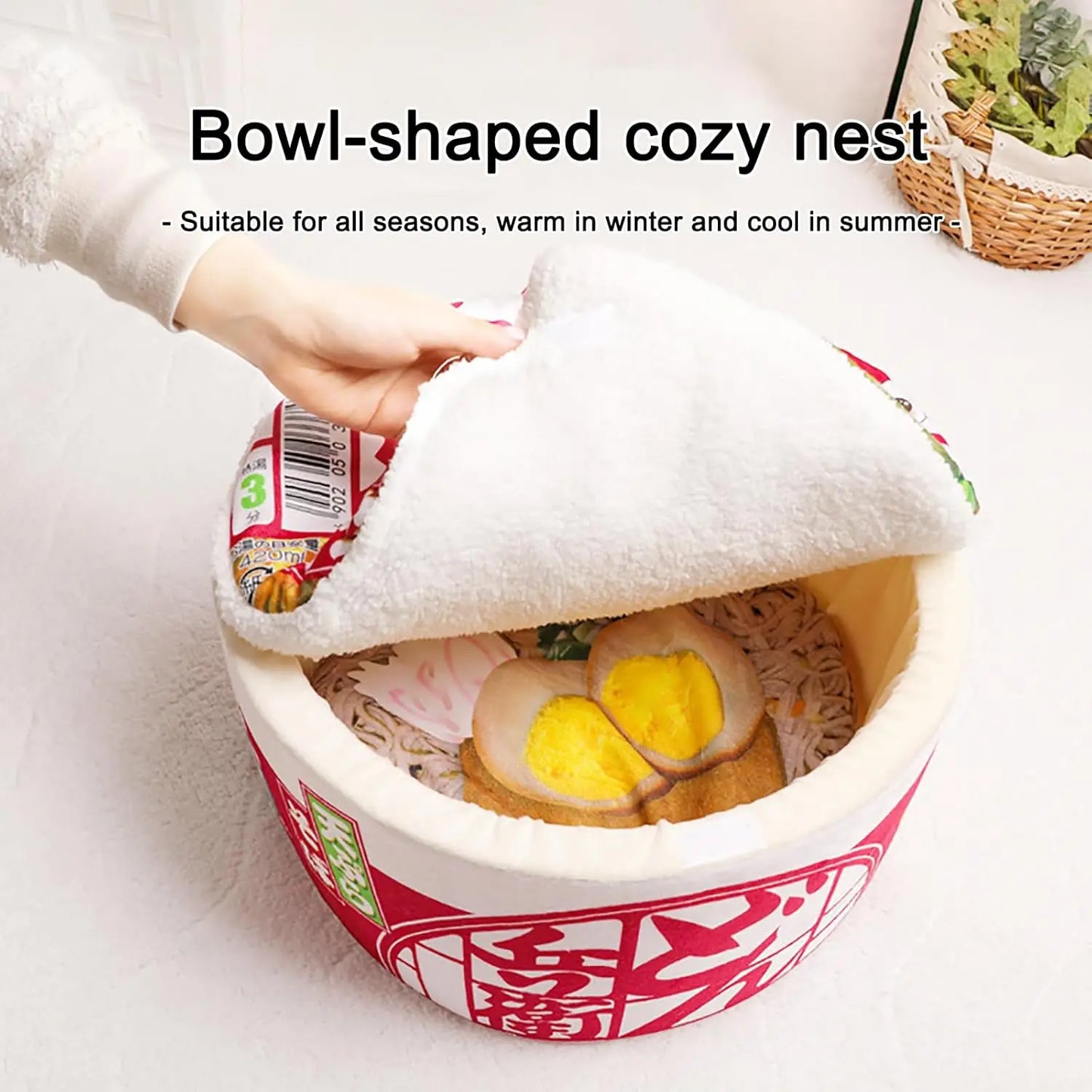 Warm Soft Pet Bed With Removable Washable Cushion Indoor Pets