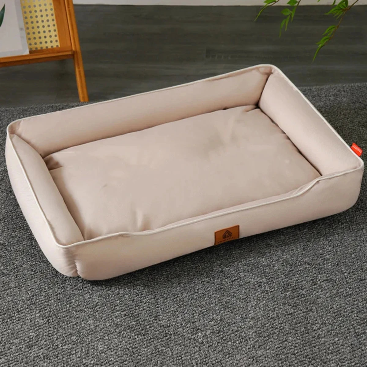 All Season Waterproof Square Dog Bed For Large Dog