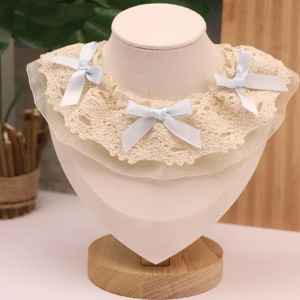 Pet Lace Bow Water Scarf For Cats And Elegant Dogs