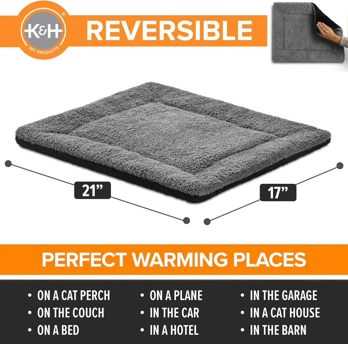 Self Warming Cat Bed Pad for Indoor and Outdoor Use
