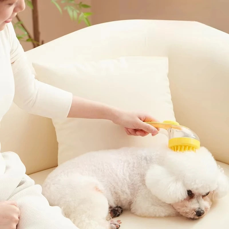 Pet Bathing Brush Silicone Massager For Dogs And Cats