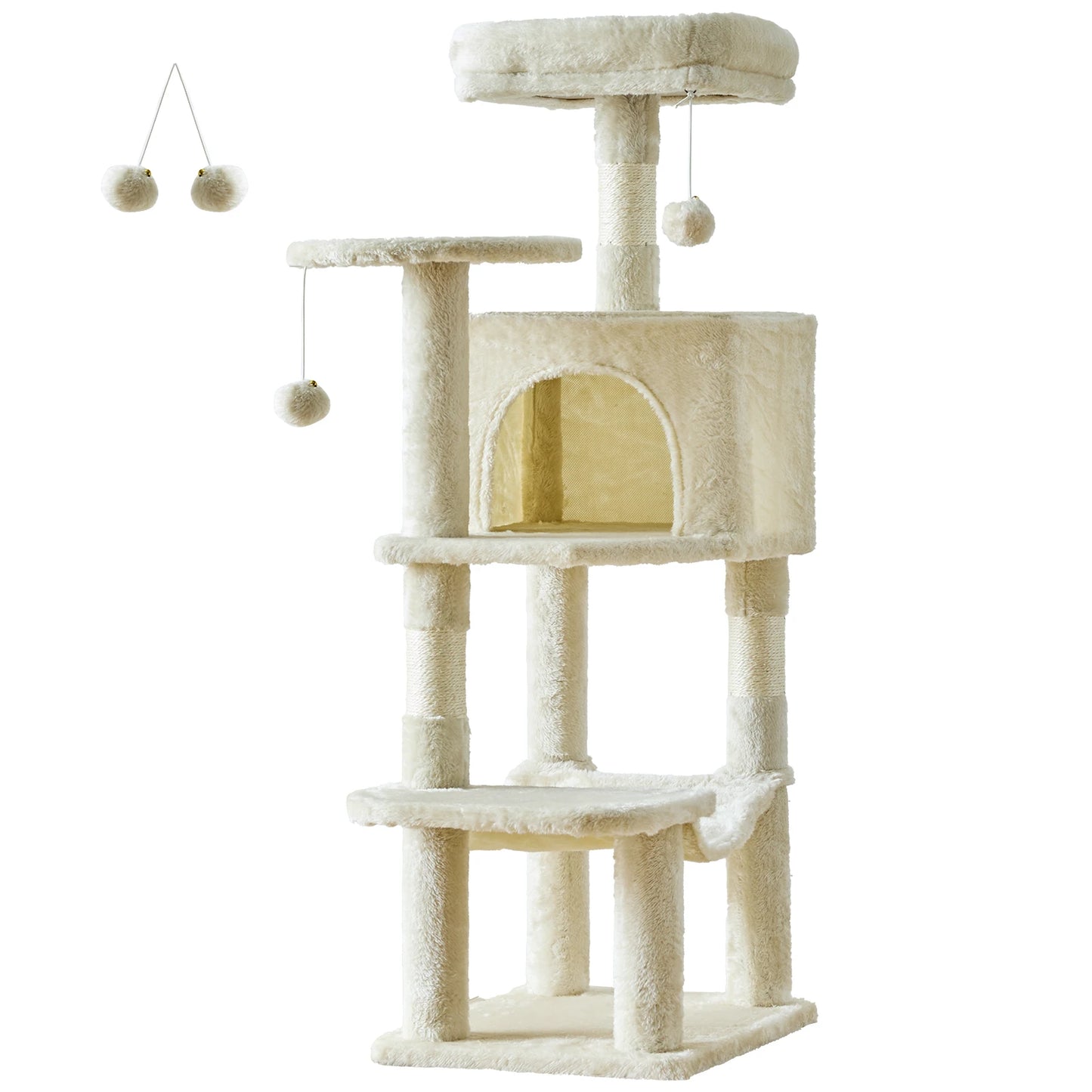 JHK Cat Tree Tower Indoor Cats Natural Sisal Scratching Posts