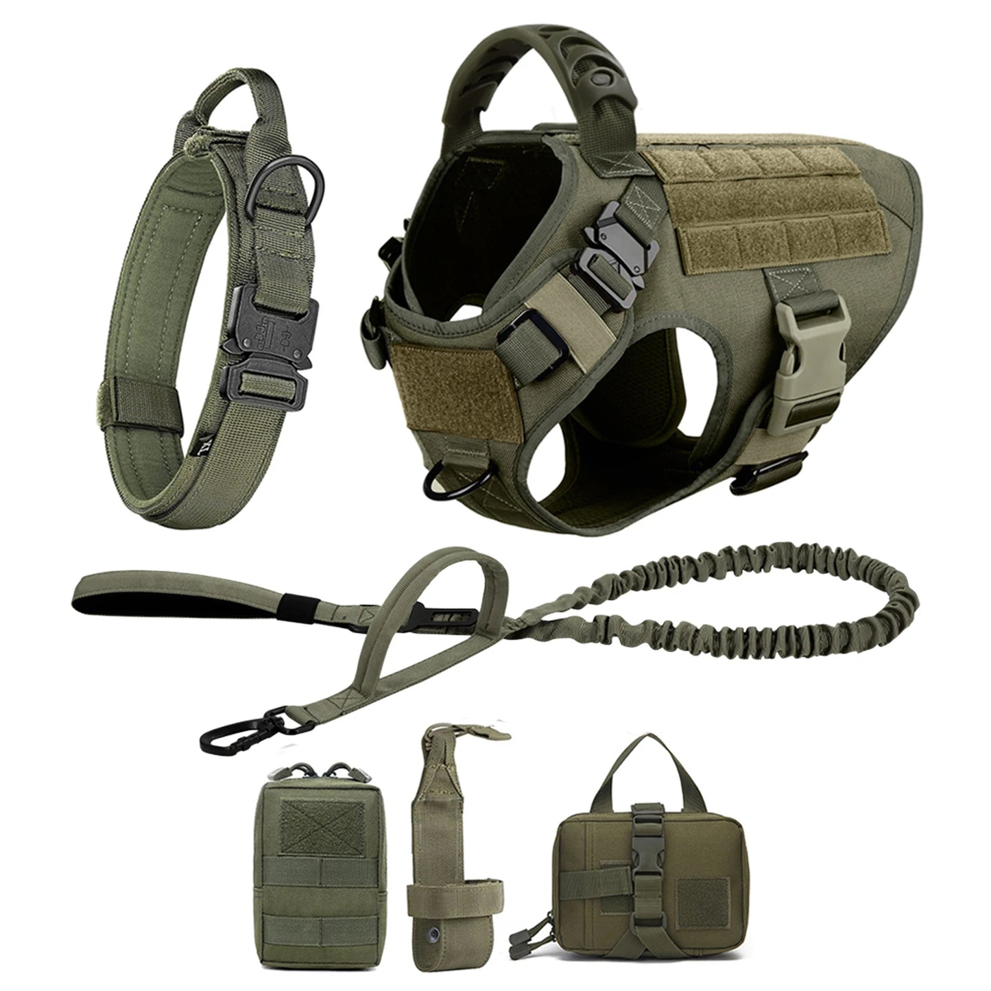 Nylon Dog Harness And Leash Set For Medium Large Dogs