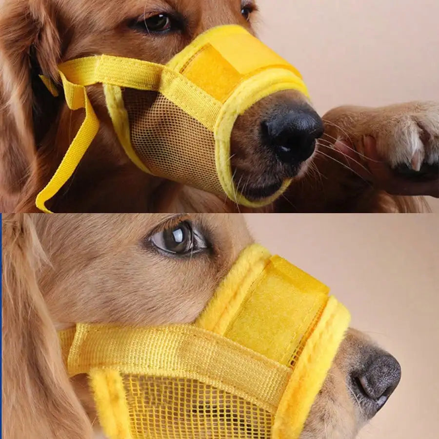 Adjustable Dog Muzzle For Small And Large Dogs Breathable Mesh