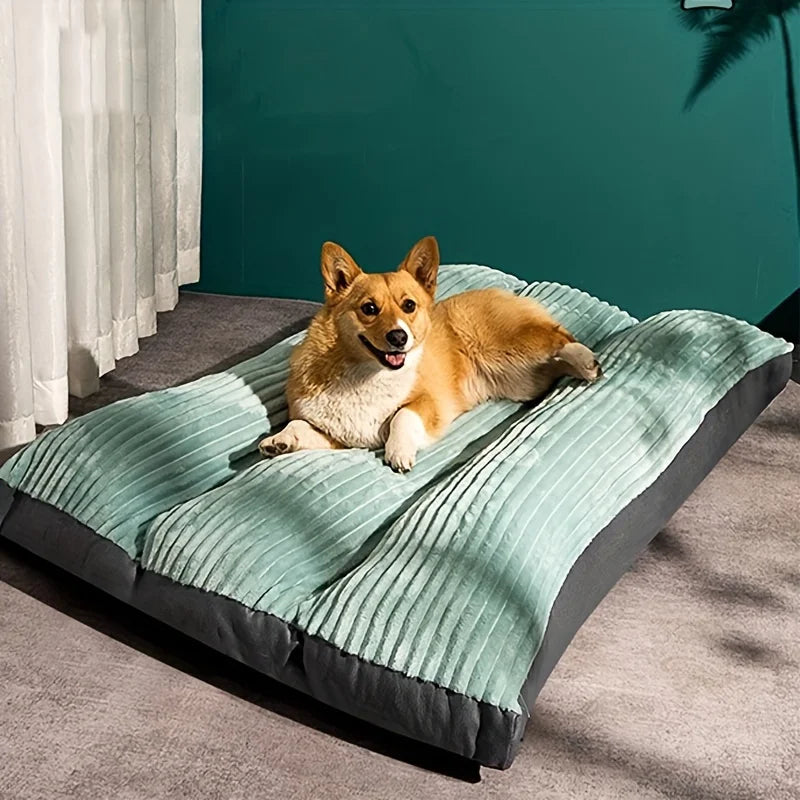 NONECN Winter Warm Corduroy Dog Bed For All Pets Cozy