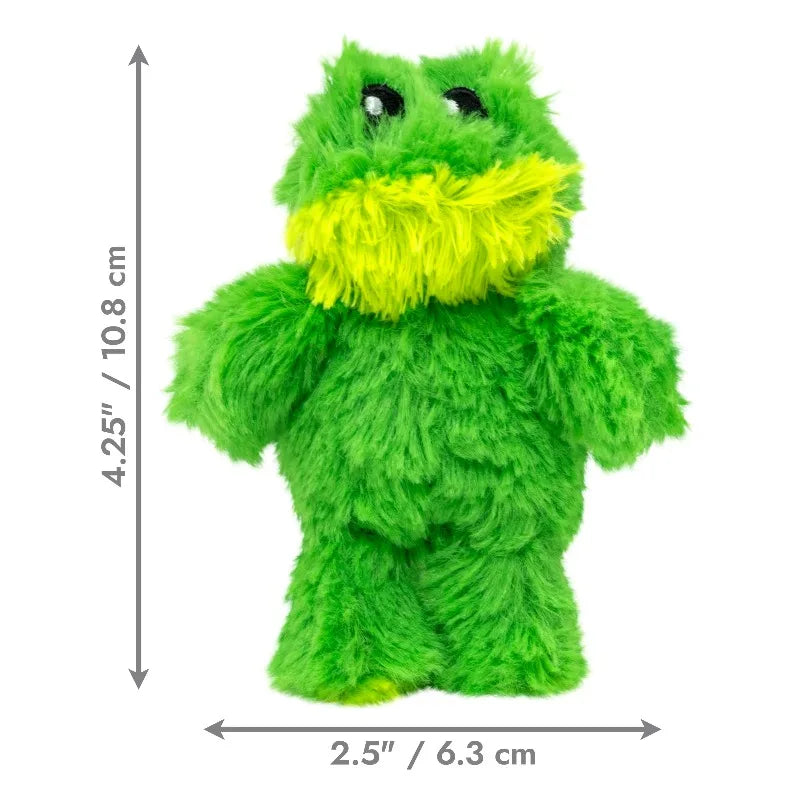 Premium Fleece Frog Dog Toy Featuring Durable Squeaker