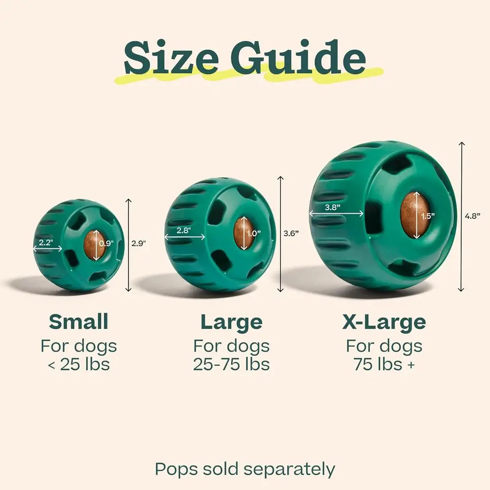 Interactive Dog Ball Toy Long Lasting Treat Dispenser For Pups