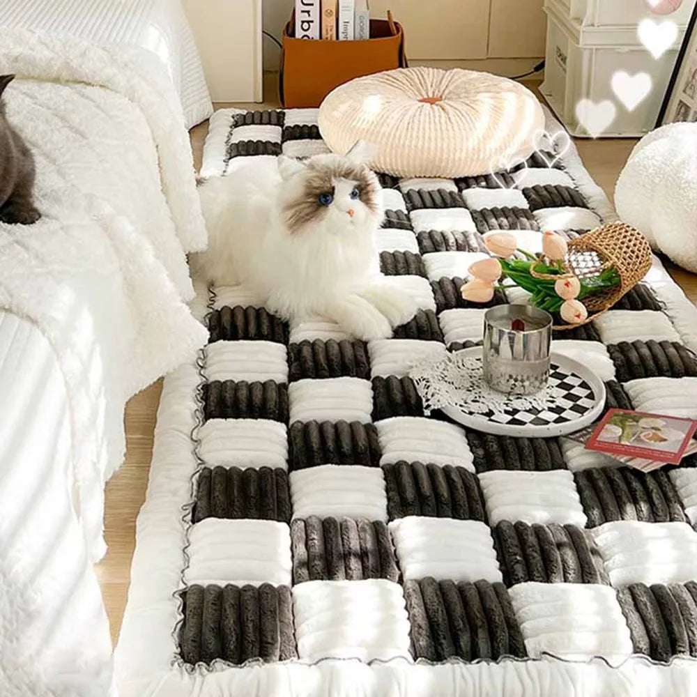 CWV Waterproof Coral Fleece Dog Bed Warm Protective Mat