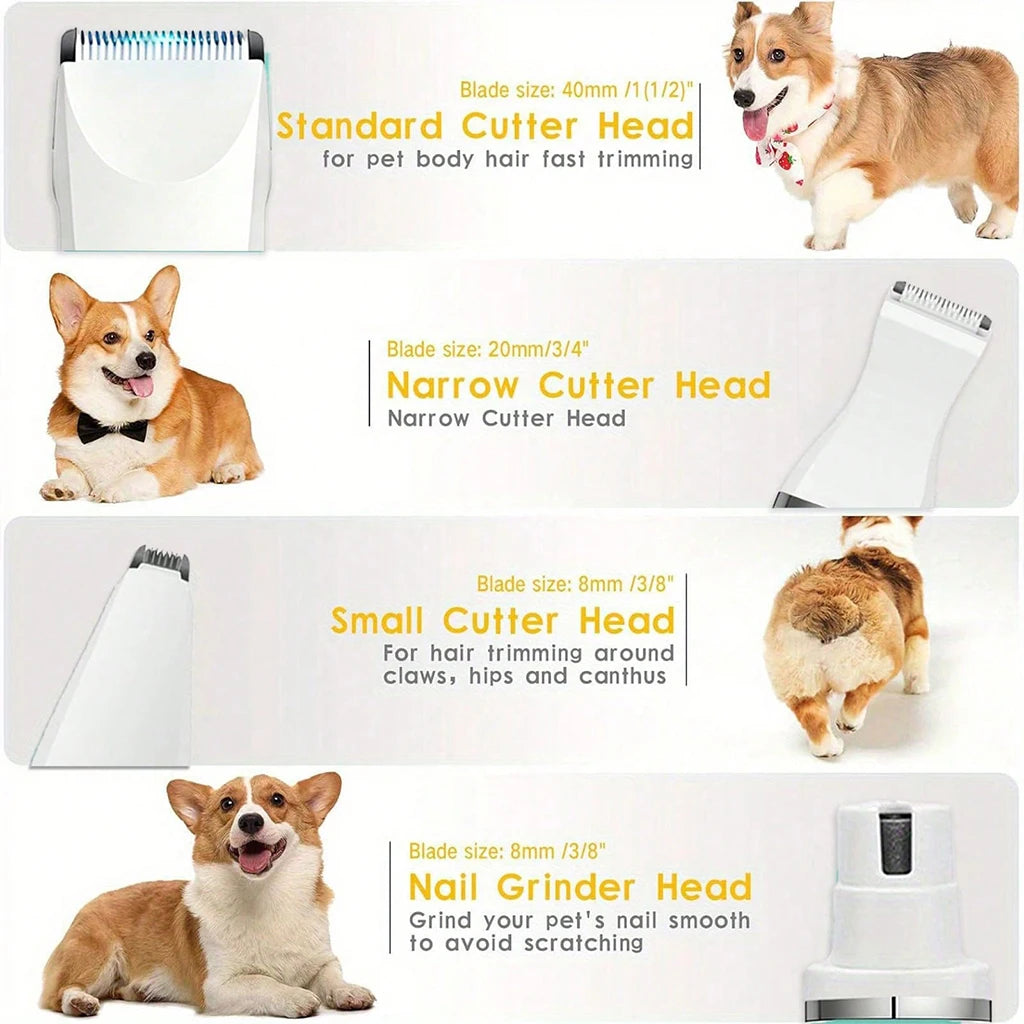 SHUYU 4 In 1 Rechargeable Pet Hair Clipper Grooming Kit