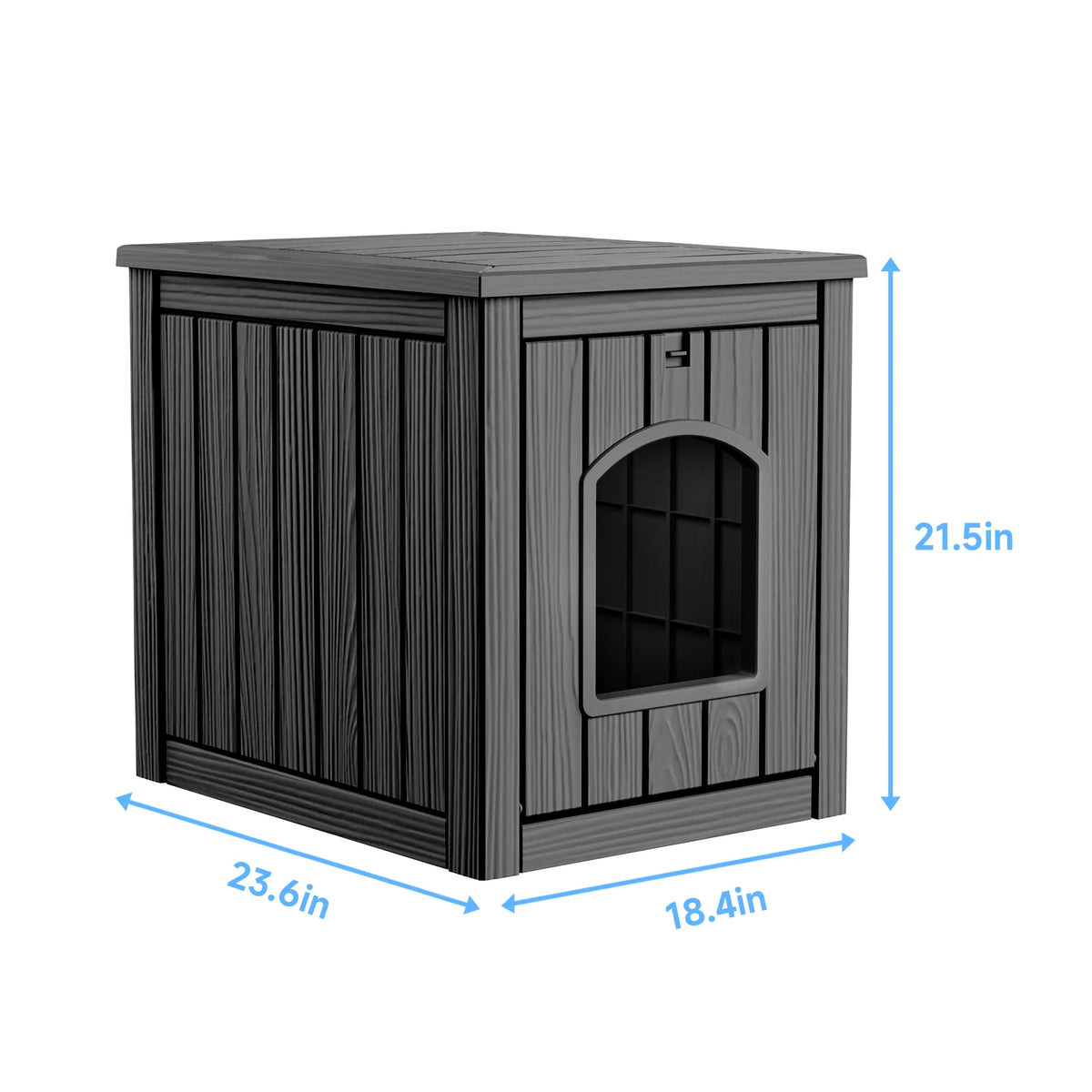 Indoor Outdoor Resin Cat House And Waterproof Pet Kennel Table