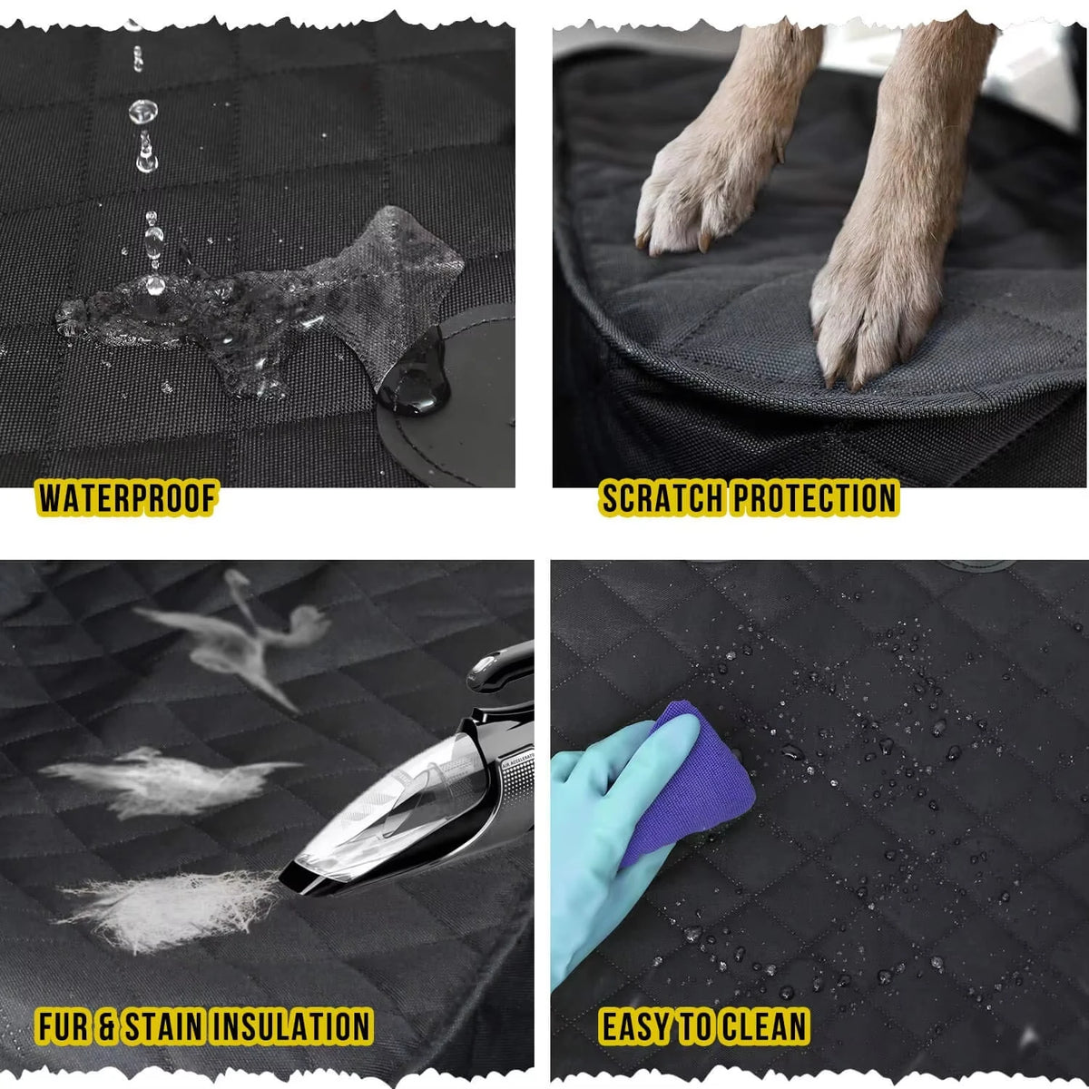 PETRAVEL Waterproof Car Front Seat Cover for Dogs and Cats
