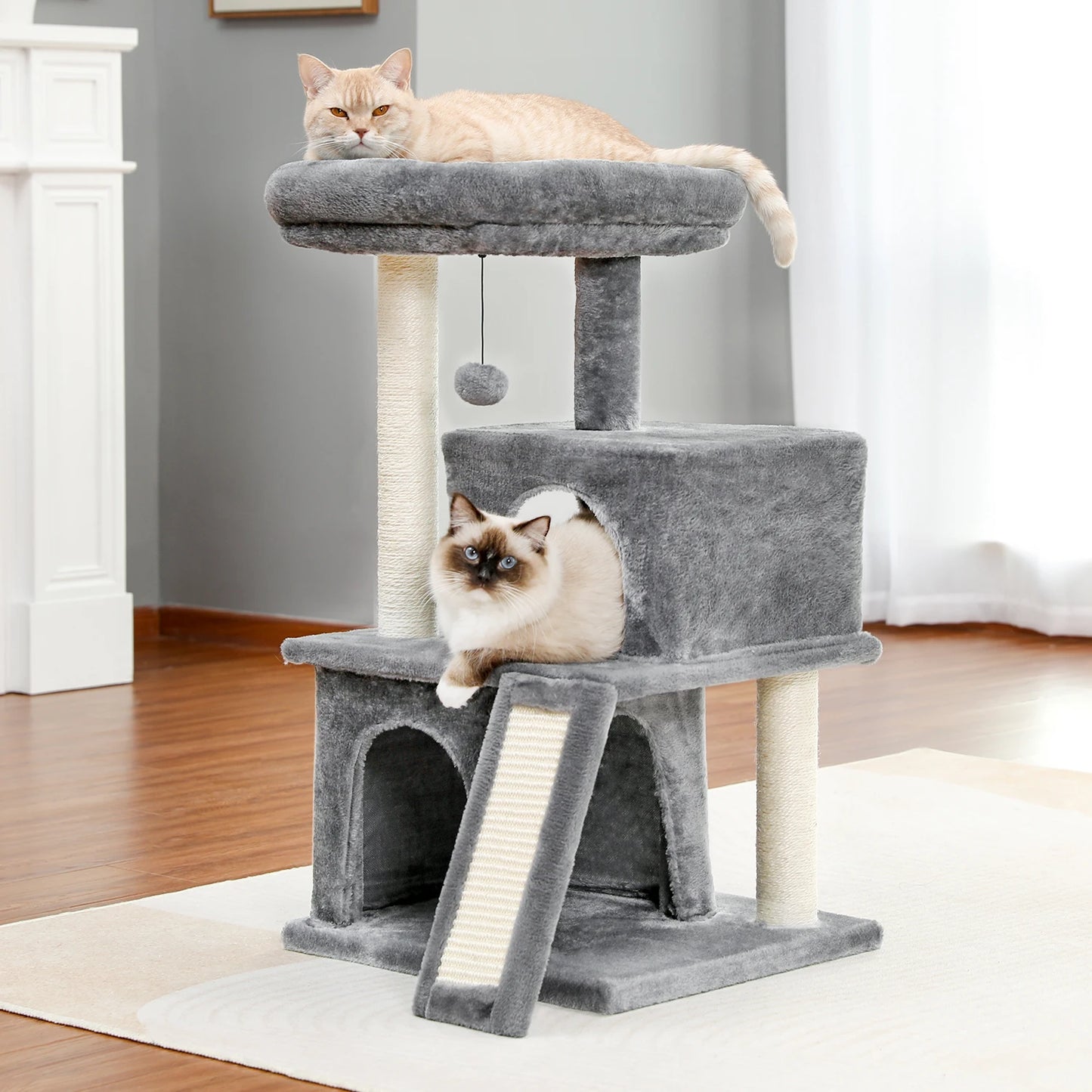 PAWZ Road Large Cat Tree Multi Level Tower With Condos