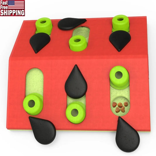Nina Ottosson Melon Madness Puzzle Cat Toy Interactive Treat Dispenser