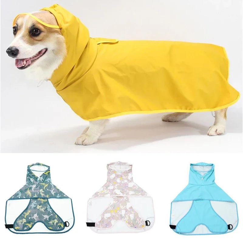 Rainy Season Puppy Raincoat For Dogs Waterproof Apparel