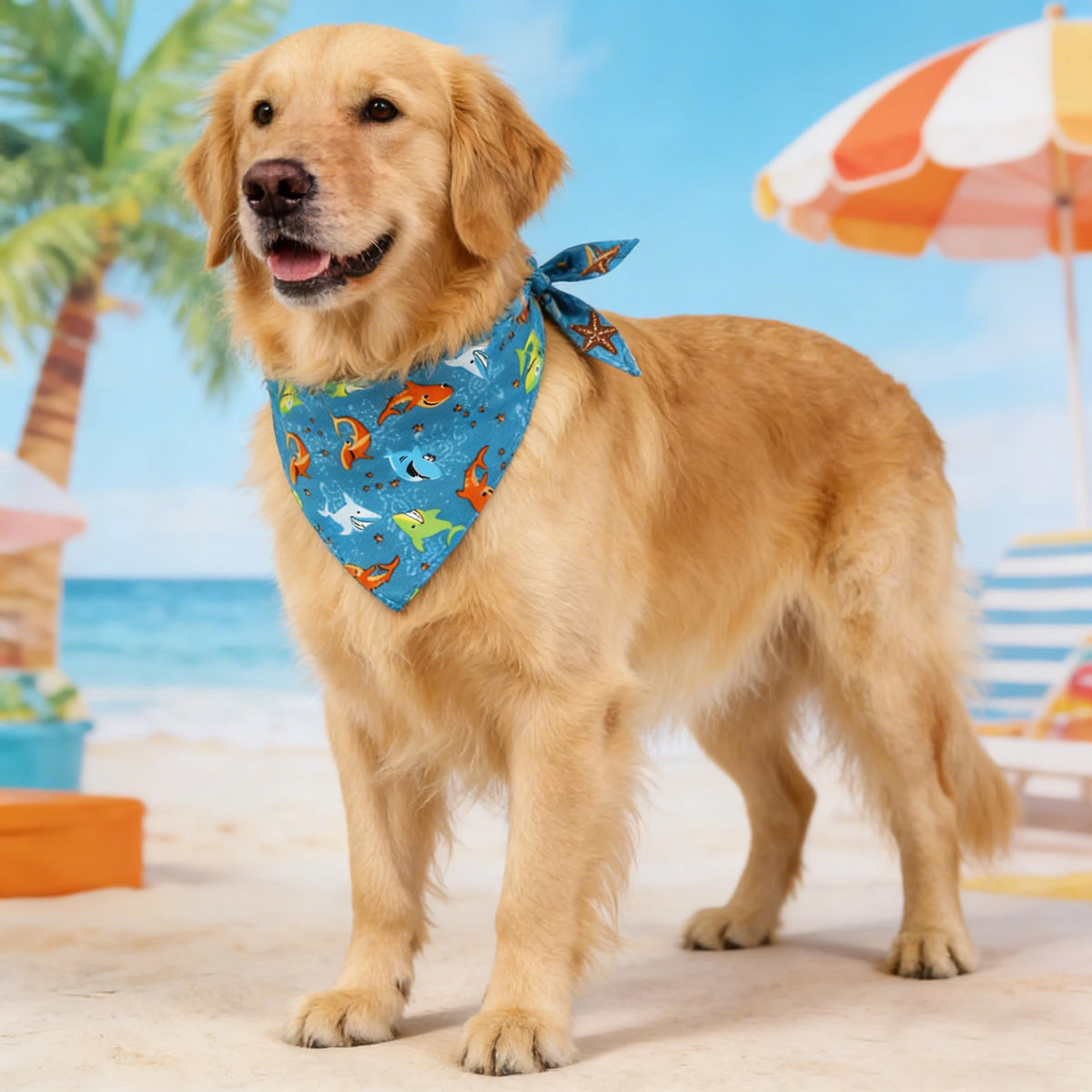 Quality Washable Adjustable Dog Bandana Scarf For Pets