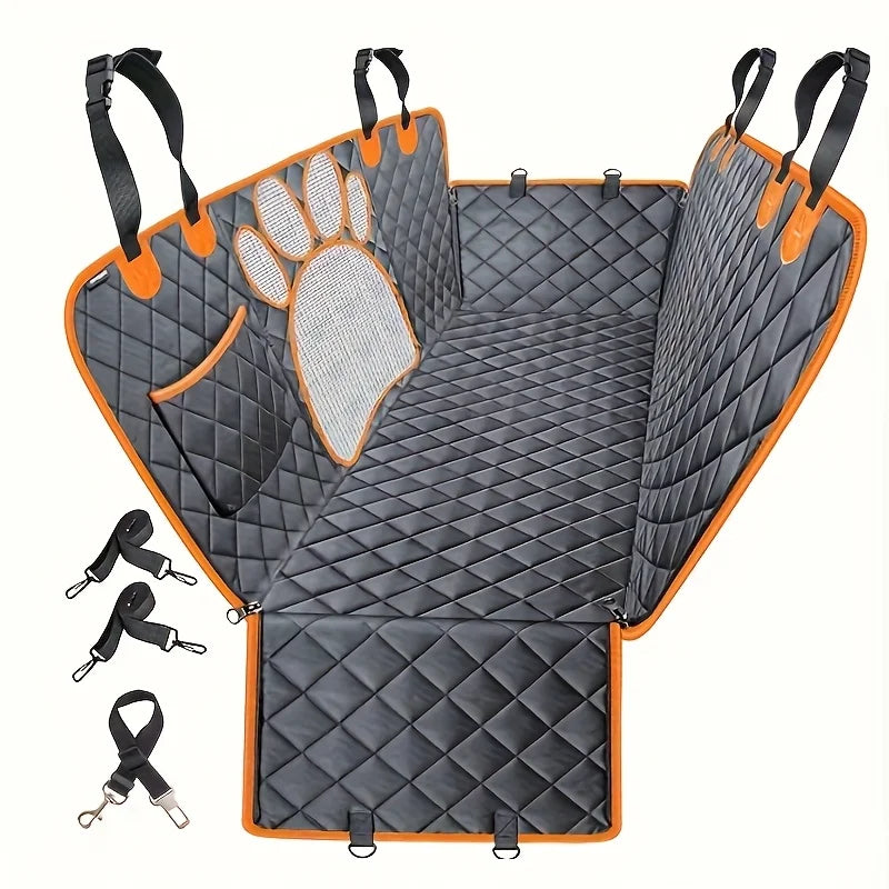 NONECN Dog Rear Seat Cover Hammock For Cars Scratch Resistant