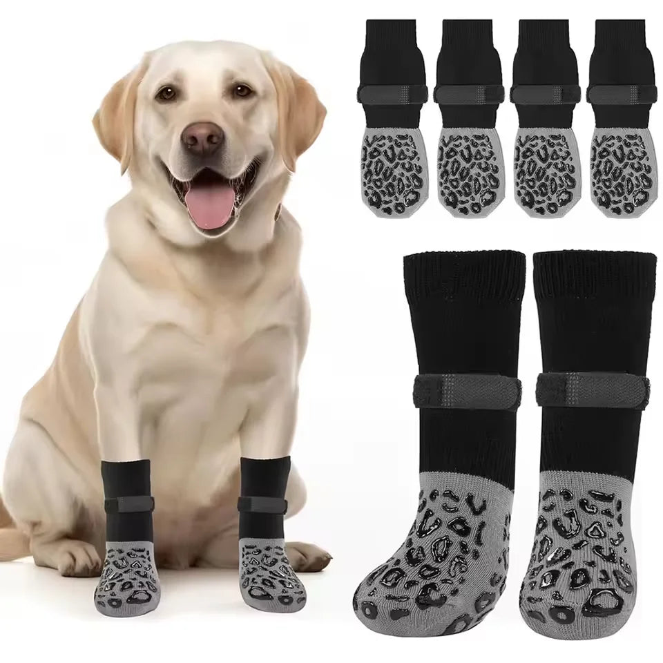 Waterproof Dog Paw Protectors Anti-Slip Boots With Traction