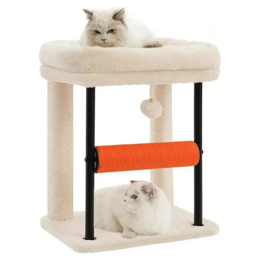 Cat Scratchers Cat Tower With Bed And Sisal Wrapped Posts