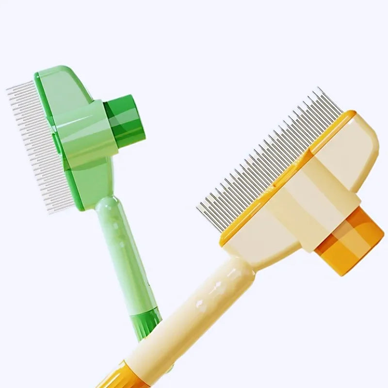 Stainless Steel Self Cleaning Dog Comb Massage Brush