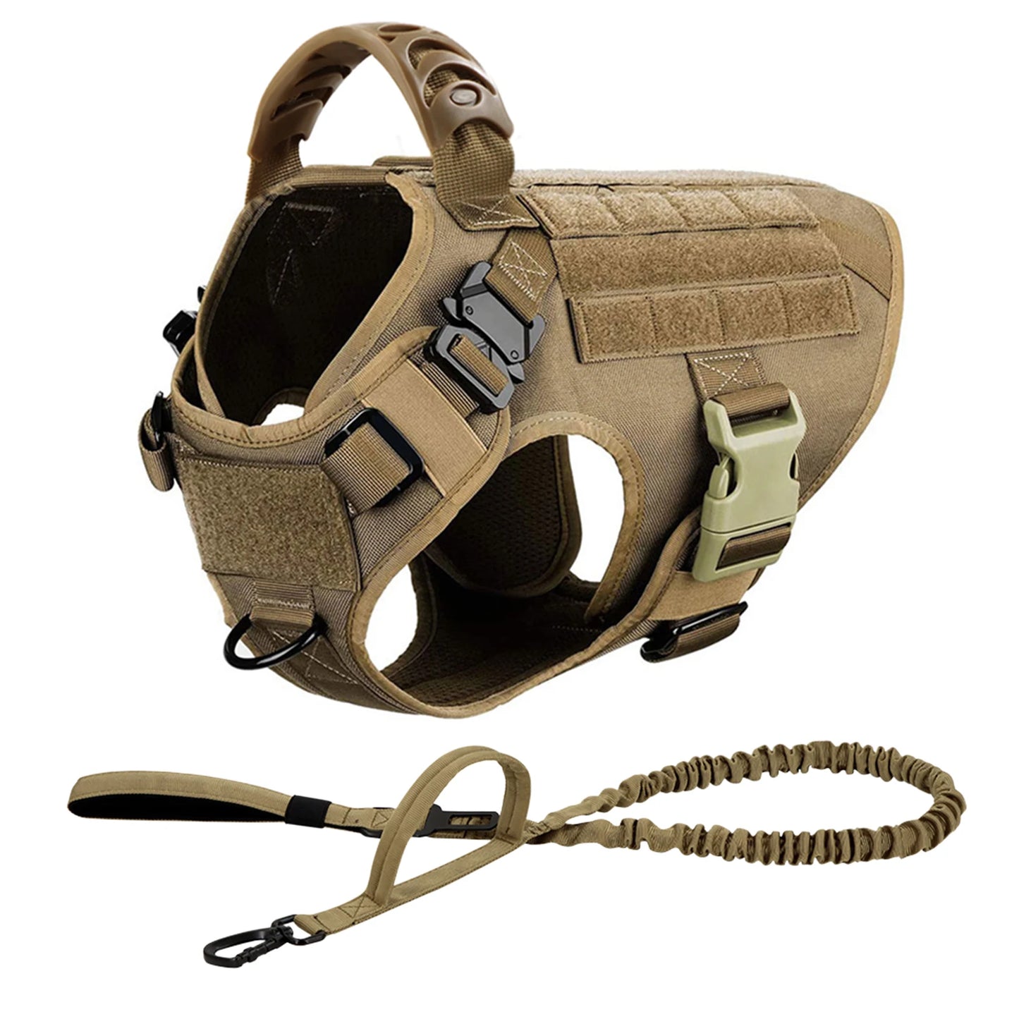 Dog Harness And Leash Set Padded Quick Release Buckle Nylon
