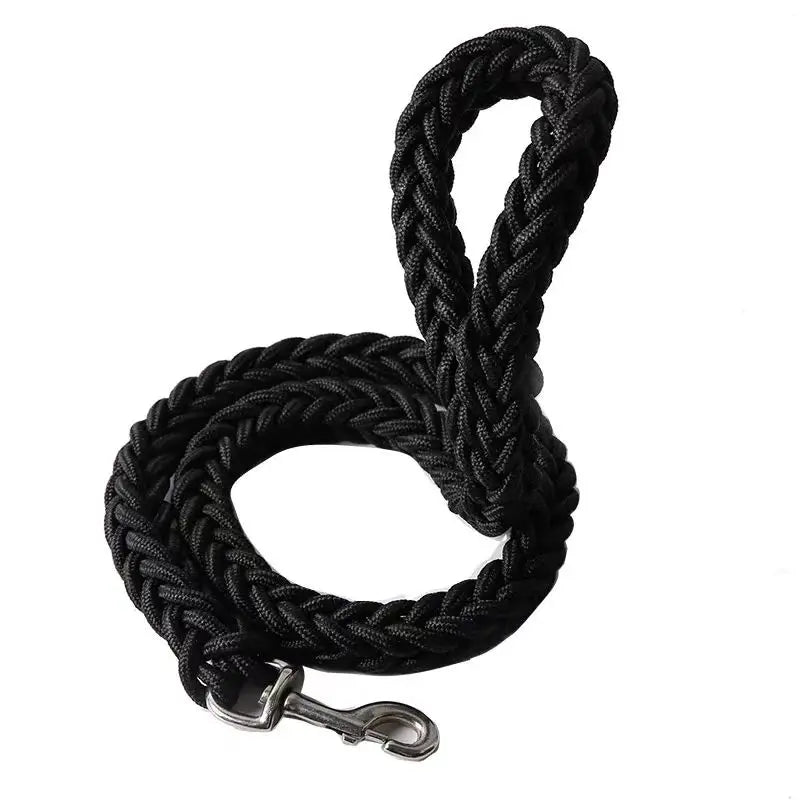Nylon Braided Dog Leash For Large Breeds Walking Outdoor Training