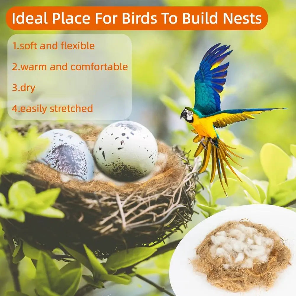 Two Pack Bird Nesting Material For Mixed Bird Nests