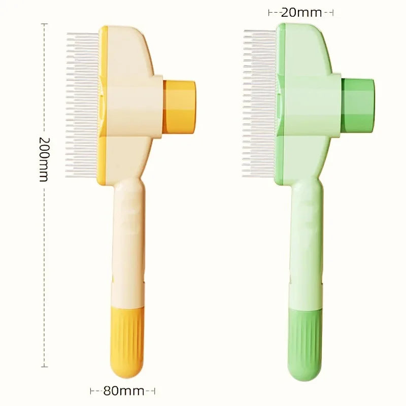 Stainless Steel Self Cleaning Dog Comb Massage Brush