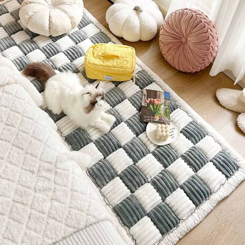 CWV Waterproof Coral Fleece Dog Bed Warm Protective Mat